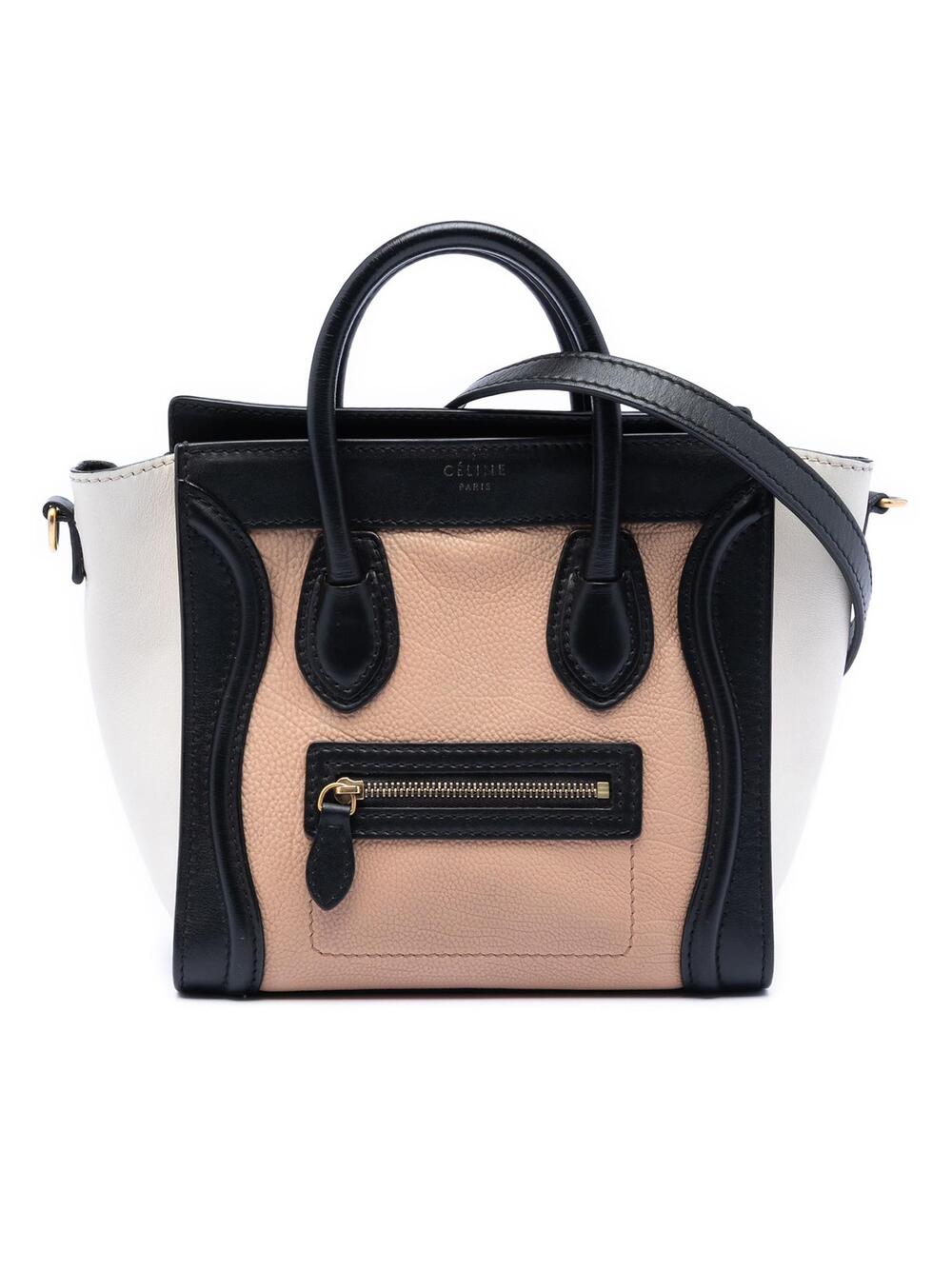 Celine Nano Tricolor Leather Luggage #304160C69B